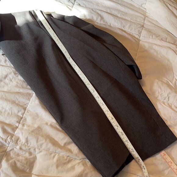 New York & company NWT NEW blazer jacket coat grey gray sz 10 zip front collar - Picture 14 of 14